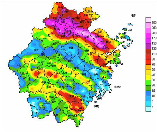 菲特致浙江强降水破历史记录 宁波雨量最大